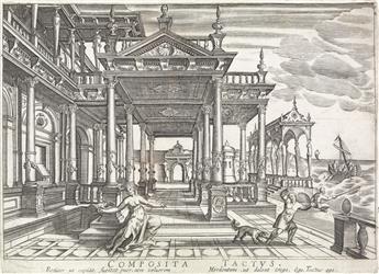 HENDRICK HONDIUS (after Paul Vredeman de Vries) The Books of Architecture, the Five Senses